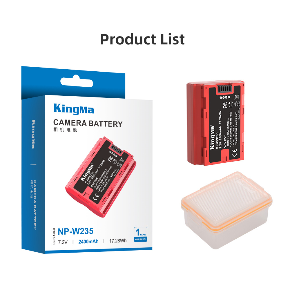 Kingma Fujifilm NP-W235 baterija 2400mAh - 3